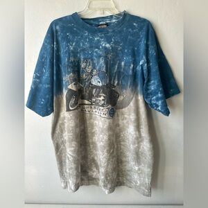 HARLEY DAVIDSON Motor Cycles 2001  Tie Dye Ombre Myrtle Beach Tee XL